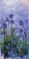 Lilac Irises Claude Monet Impressionism Flowers